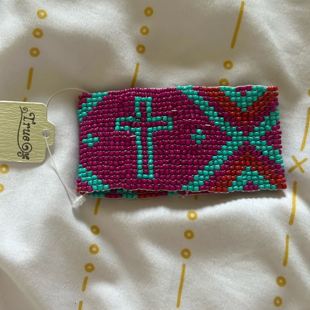 Beaded Cross Bracelet